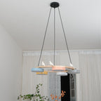 Cliff Chandelier Bird Round