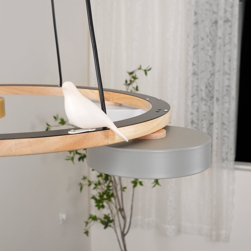 Cliff Chandelier Bird Round
