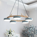Cliff Chandelier Bird Round