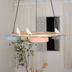 Cliff Chandelier Bird Round