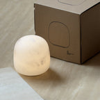 Alabaster Portable Cordless Table Lamp Built-in Battery Rechargeable Warm LED Bedside Outdoor — 3 Colors