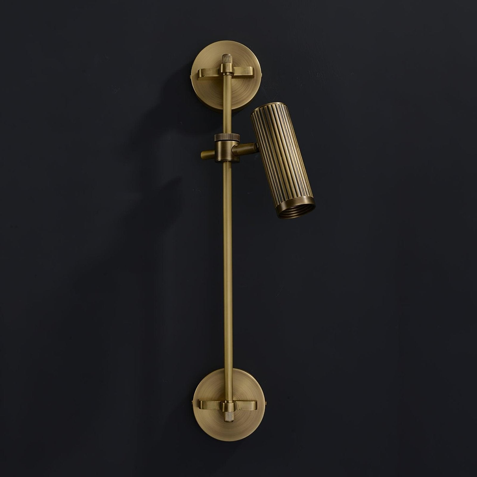 Adjustable Spot Rail Wall Light Bronze Retro Hardwired Bedroom Living Room — 1 & 2 Head Sets