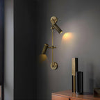 Adjustable Spot Rail Wall Light Bronze Retro Hardwired Bedroom Living Room — 1 & 2 Head Sets