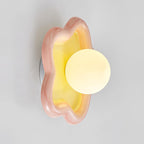 Petani Pink & Yellow Floral Wall Light