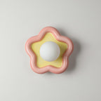 Petani Pink & Yellow Floral Wall Light