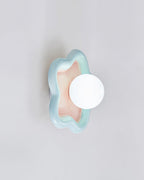 Petani Pink & Yellow Floral Wall Light