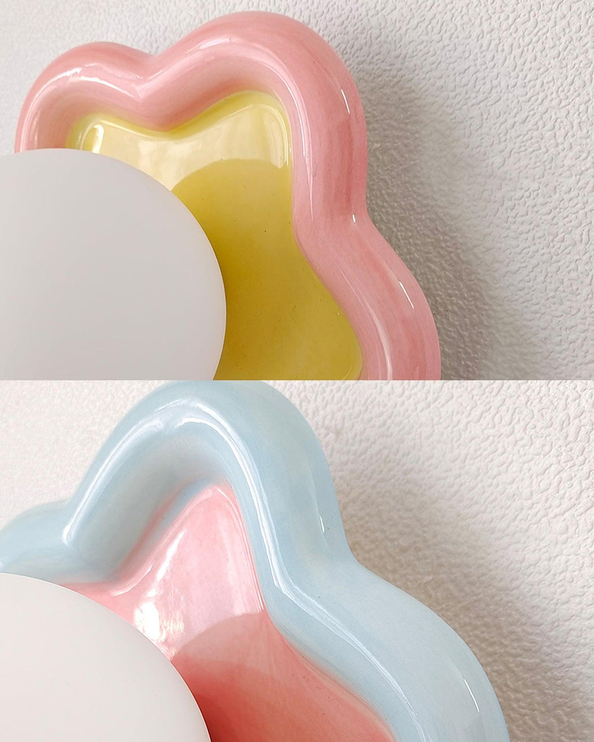 Petani Pink & Yellow Floral Wall Light