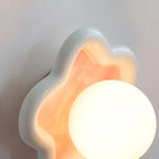 Petani Pink & Yellow Floral Wall Light
