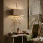 Twig Sculptural Wall Lamp Organic Branch LED Warm White Living Room Bedroom Restaurant — Brass Black