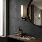 Brindisi Alabaster Wall Lamp Brass Black Dimmable Bedroom Living Room — 1 to 2 Heads