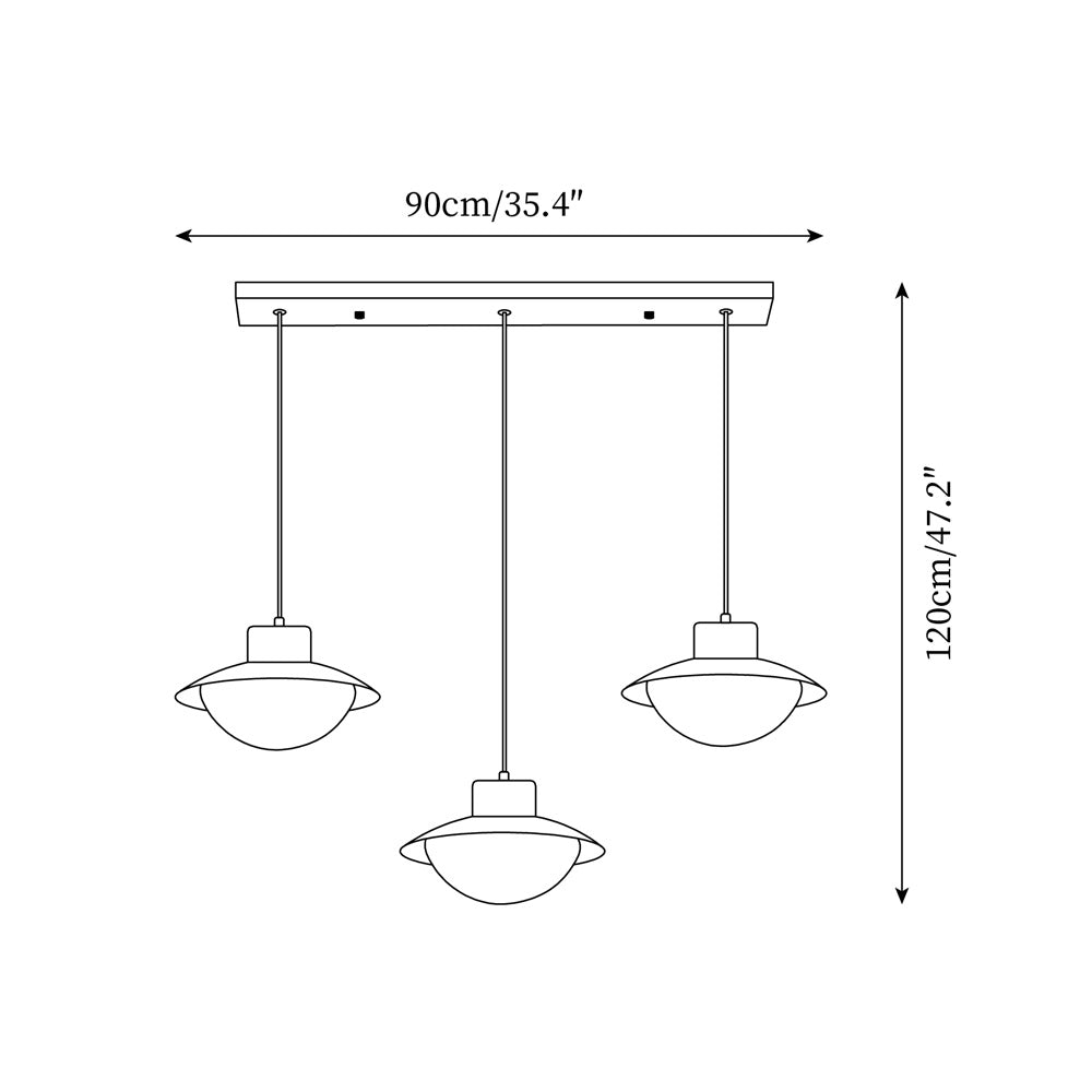 Pendant Lamp Metal and Wood PE Shade Dome Shape Minimalist