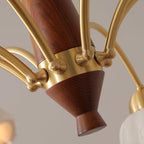 Bellin Floral Chandeliers Wood Ceramic