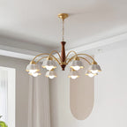 Bellin Floral Chandeliers Wood Ceramic