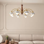 Bellin Floral Chandeliers Wood Ceramic