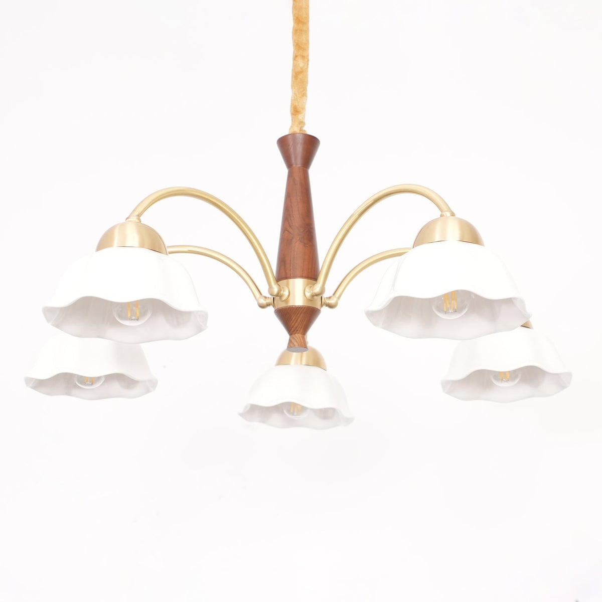 Bellin Floral Chandeliers Wood Ceramic