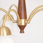 Bellin Floral Chandeliers Wood Ceramic