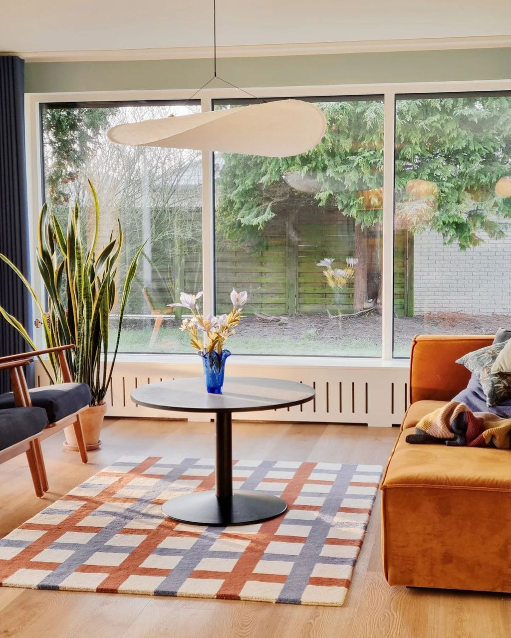 Kinu Silk Fabric Pendant Chandelier, Wabi-Sabi Design, Warm Ambient Glow