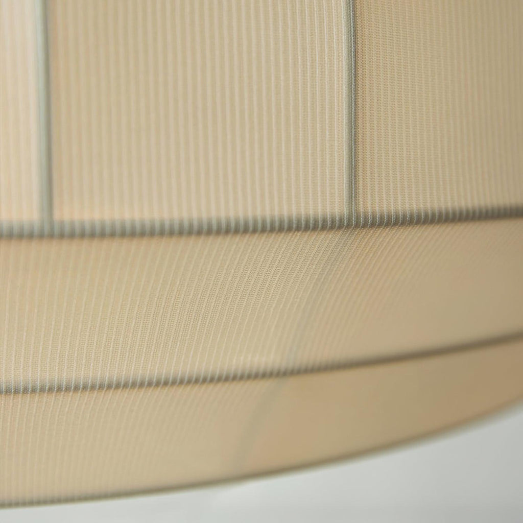 Pendant Lamp Silk Shade White Fabric Vertical Lines Soft Modern Minimalist