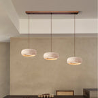 Ritta Donut-Shaped Pendant Lights Travertine