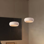 Ritta Donut-Shaped Pendant Lights Travertine