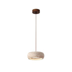 Ritta Donut-Shaped Pendant Lights Travertine