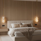 Alabaster Totem Pendant Lamp Stacked Natural Stone LED Warm White Dining Room Bedroom — 5 Configurations