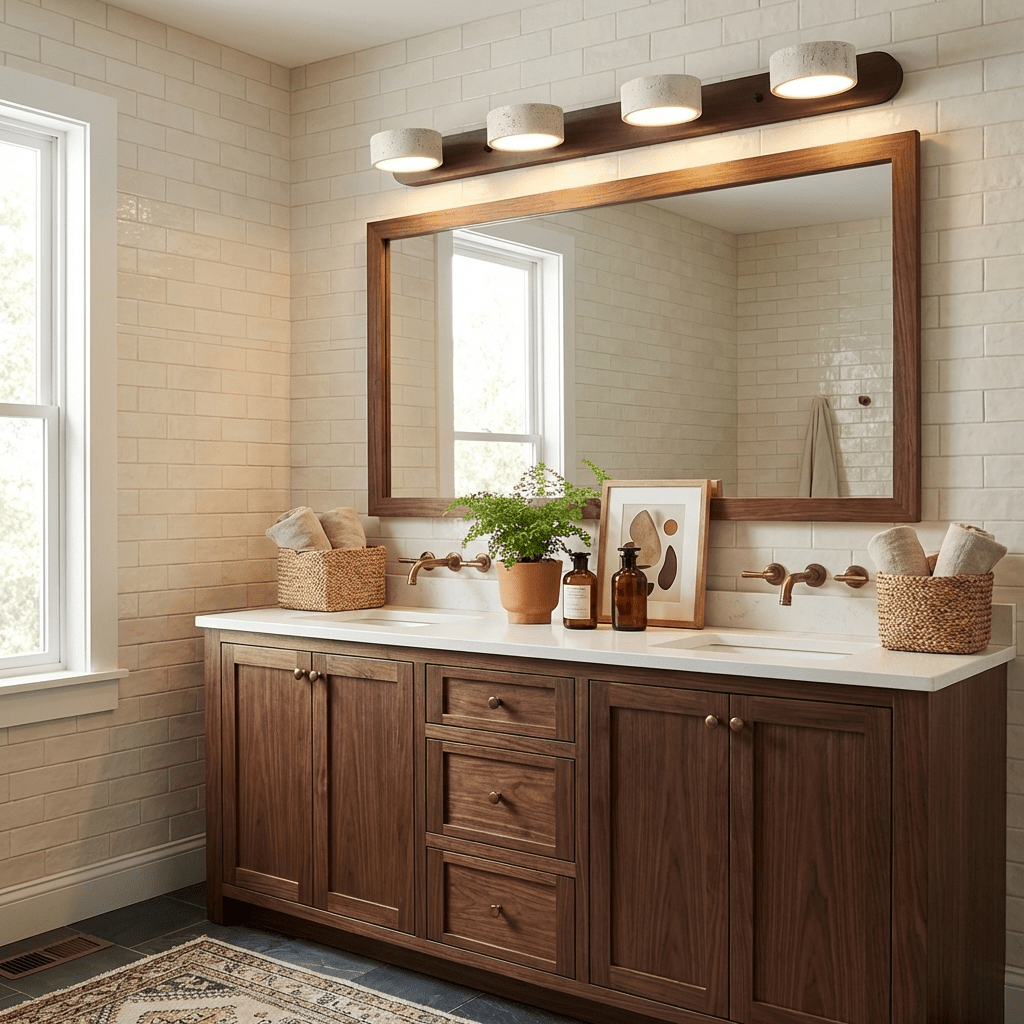 Travertine Duo LED Wall Light Natural Stone Dimmable Bedroom Living Room — 2 to 3 Lights