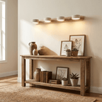 Travertine Duo LED Wall Light Natural Stone Dimmable Bedroom Living Room — 2 to 3 Lights