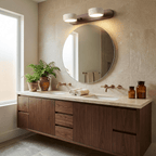 Travertine Duo LED Wall Light Natural Stone Dimmable Bedroom Living Room — 2 to 3 Lights