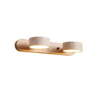 Travertine Duo LED Wall Light Natural Stone Dimmable Bedroom Living Room — 2 to 3 Lights
