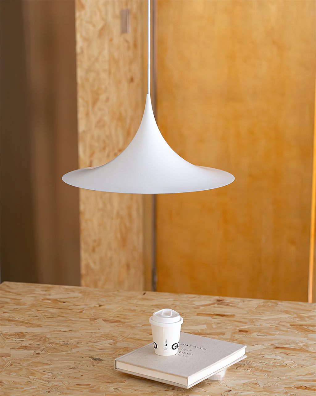 Pendant Lamp Slim Neck and Wide Flare Contemporary Dining