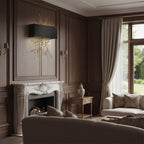 Twig Sculptural Wall Lamp Organic Branch LED Warm White Living Room Bedroom Restaurant — Brass Black