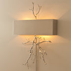 Twig Sculptural Wall Lamp Organic Branch LED Warm White Living Room Bedroom Restaurant — Brass Black