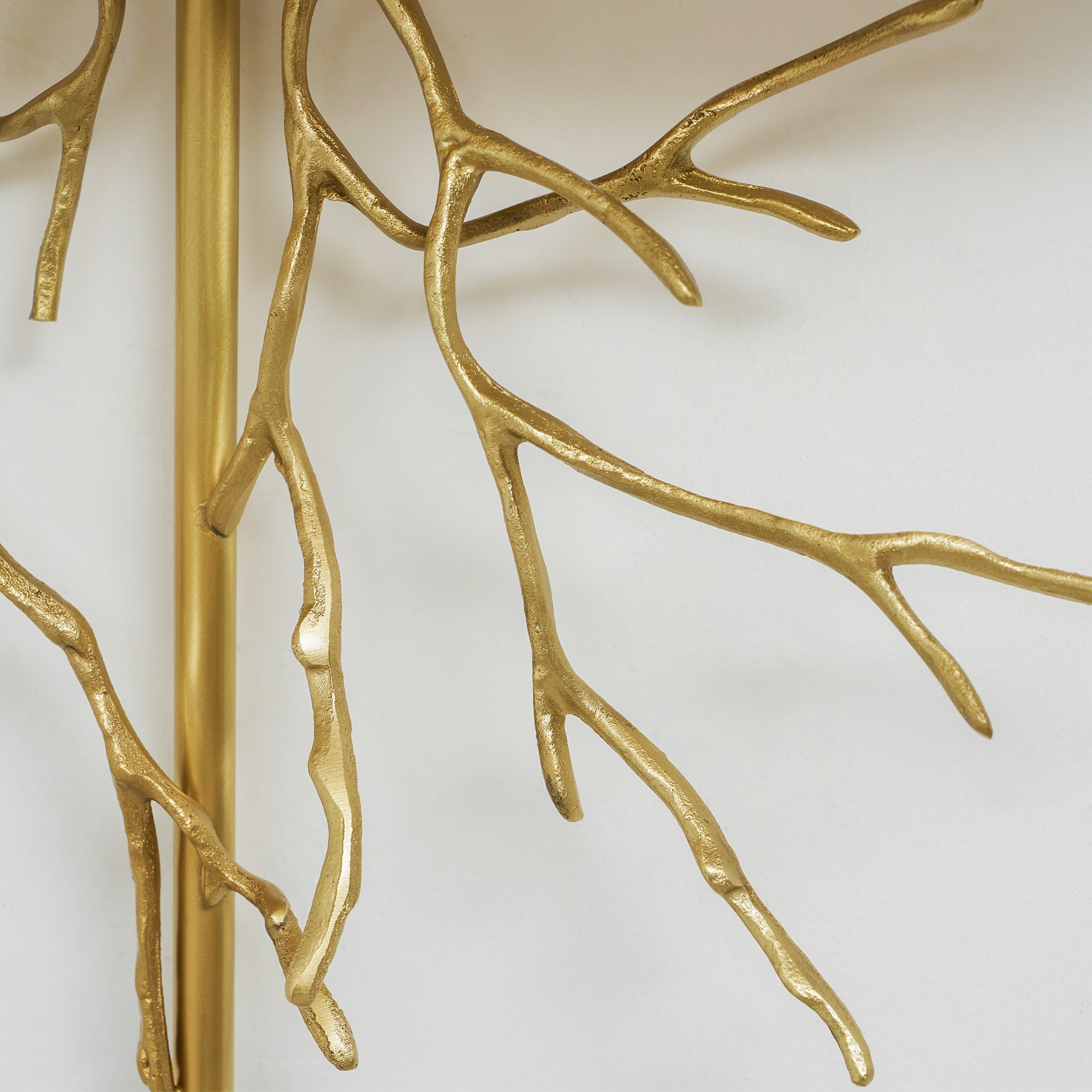 Twig Sculptural Wall Lamp Organic Branch LED Warm White Living Room Bedroom Restaurant — Brass Black