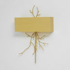 Twig Sculptural Wall Lamp Organic Branch LED Warm White Living Room Bedroom Restaurant — Brass Black