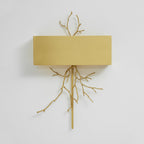 Twig Sculptural Wall Lamp Organic Branch LED Warm White Living Room Bedroom Restaurant — Brass Black
