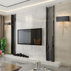 Twig Sculptural Wall Lamp Organic Branch LED Warm White Living Room Bedroom Restaurant — Brass Black