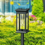 Solar Pathway Lights Stainless Steel Warm White Waterproof Outdoor Garden