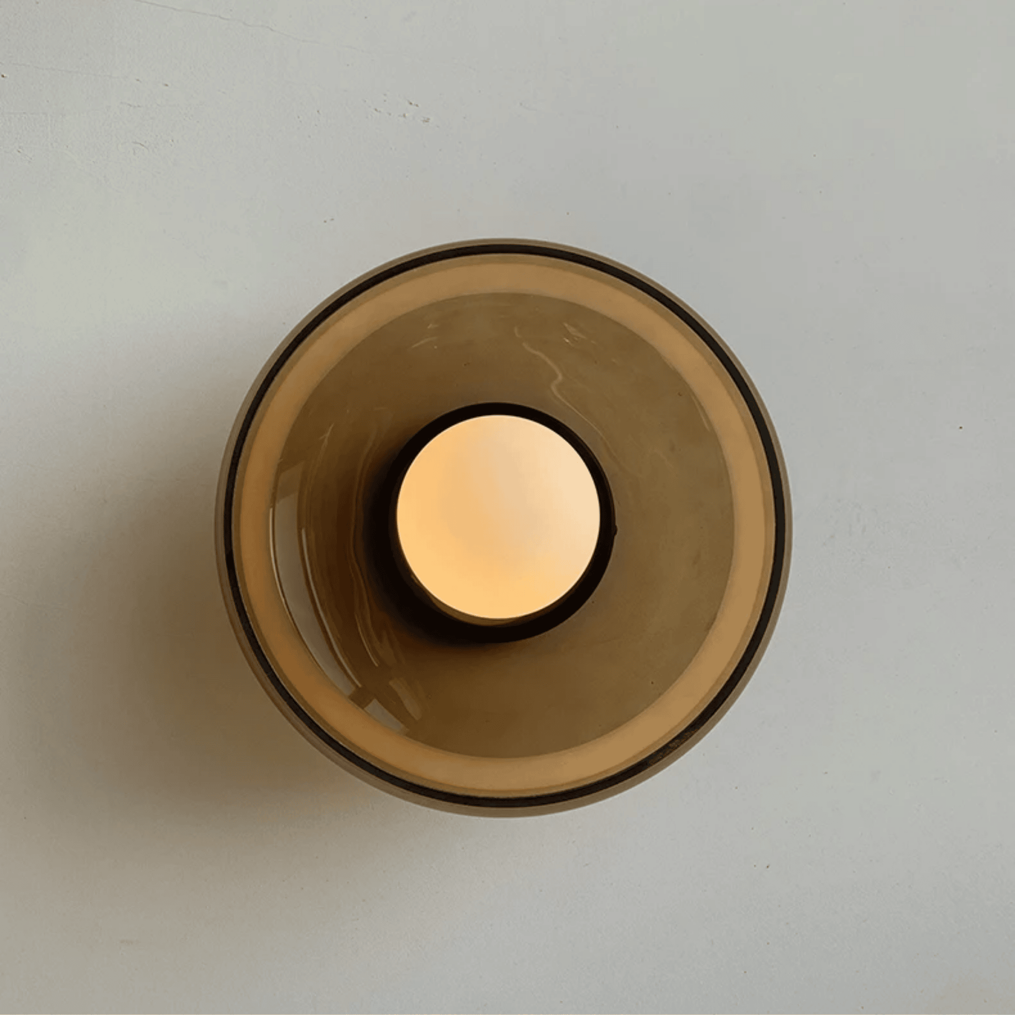 Lumière Royale French Glass Wall Sconce Elegant LED Bedroom Bar Cafe — Olive Green White