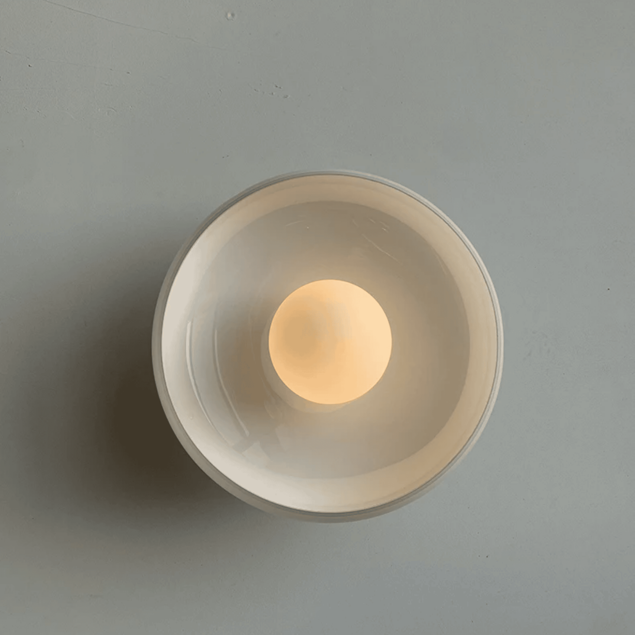 Lumière Royale French Glass Wall Sconce Elegant LED Bedroom Bar Cafe — Olive Green White