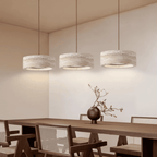 Ithaca Travertine LED Pendant Light Dimmable Mediterranean Stone Dining Room Bedroom