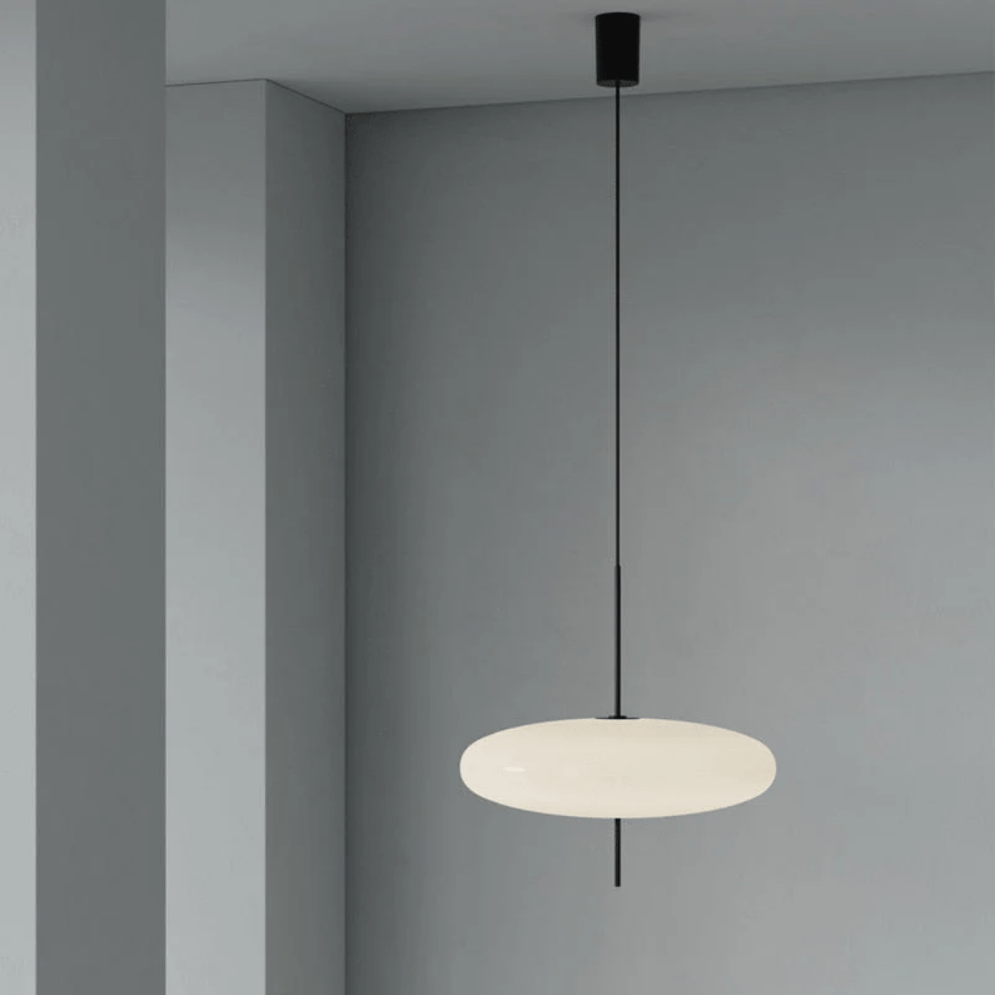 Nordic Flying Saucer LED Pendant Light White Modern Ceiling Bedroom Dining Room — 11 to 19 Inch