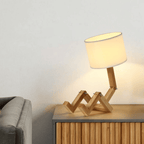 Mr. Glowbot Nordic Handcrafted LED Desk Lamp Whimsical Bedside Bedroom Office