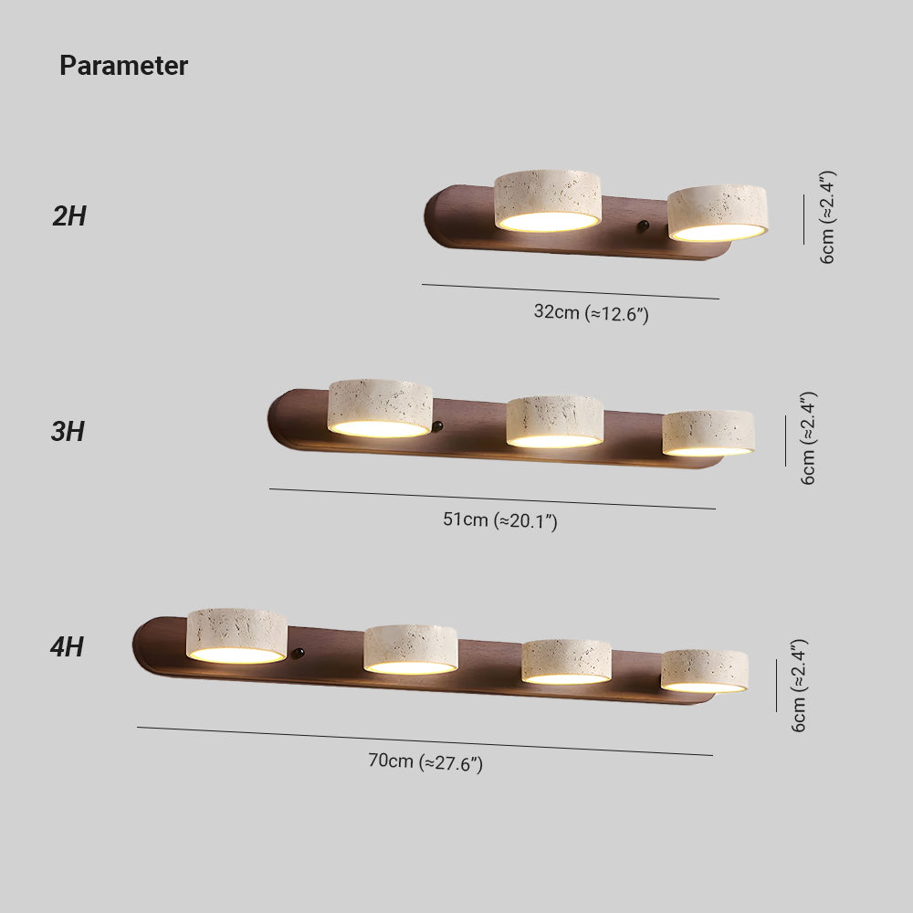 Tuelo Neutral Travertine Indoor Wall Light