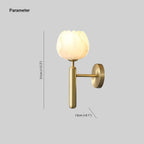 Valentina Alabaster Floral Wall Lamp