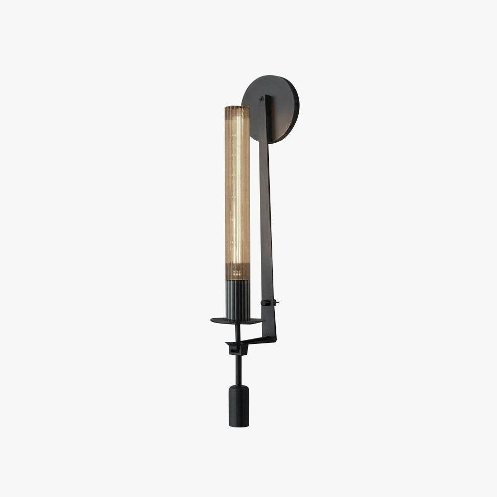 Lucian Farmhouse Indoor Wall Lamp with Glass Shade