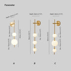 Cerin Vertical Globe Wall Lamp – Elegant Modern Lighting for Stylish Interiors