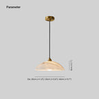 Delin Dome Pendant Light Alabaster &Brass
