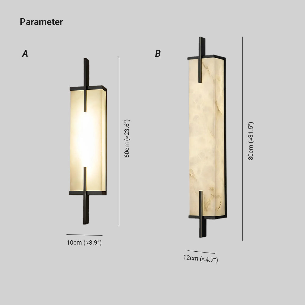 Zenith Elegant Alabaster Wall Light