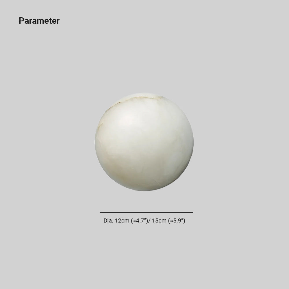 Lynq Alabaster Mini Orb Wall Lamp – Elegant Ambient Accent Lighting
